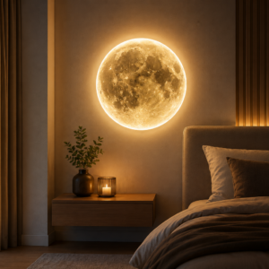 große mondlampe wand Wohnzimmer